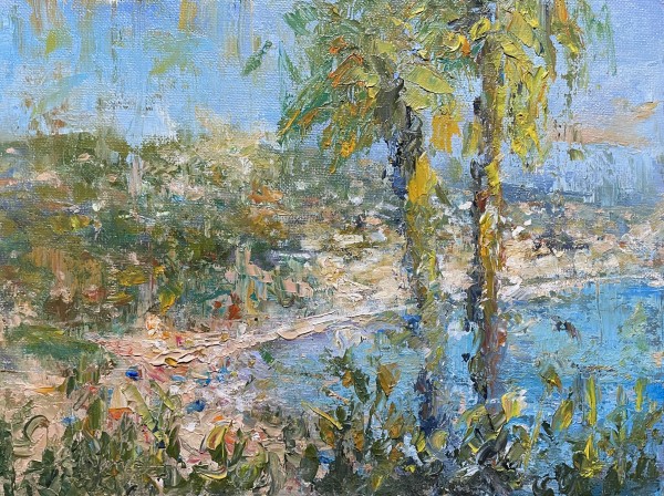Laguna in Golden Sunlight by Jeannina Blanco