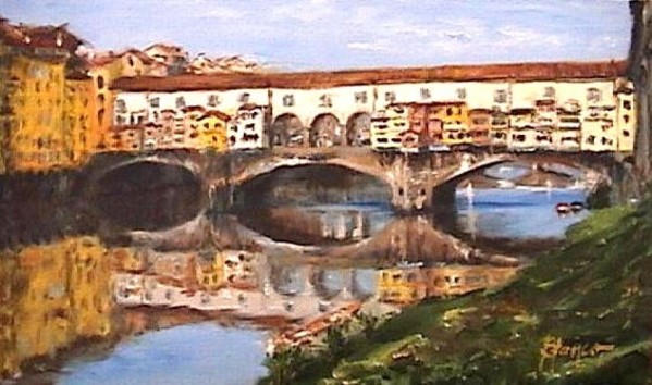 Il Ponte Vecchio  by Jeannina Blanco