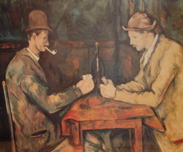 Les joueurs de cartes after Cézanne by Jeannina Blanco