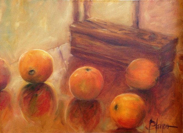 Naranjas y sombras  by Jeannina Blanco
