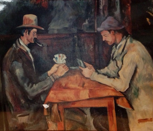 Les joueurs de cartes after Cézanne by Jeannina Blanco