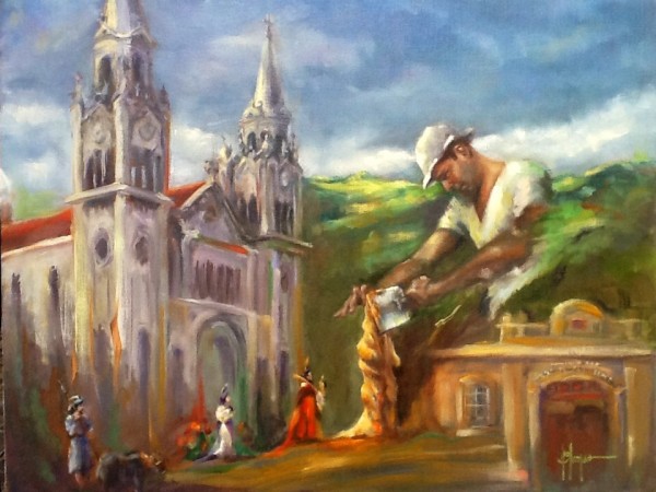 San Ramón y el Escultor de Sobado by Jeannina Blanco