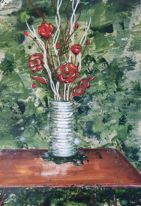 White Vase - Vase series 3 by Karen Osborne
