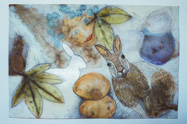 Eco Dye Rabbit by Aimee J Mattila
