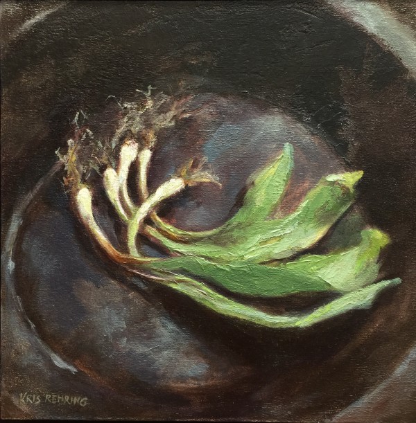 Ramps in Black Wooden Bowl by Kris Rehring