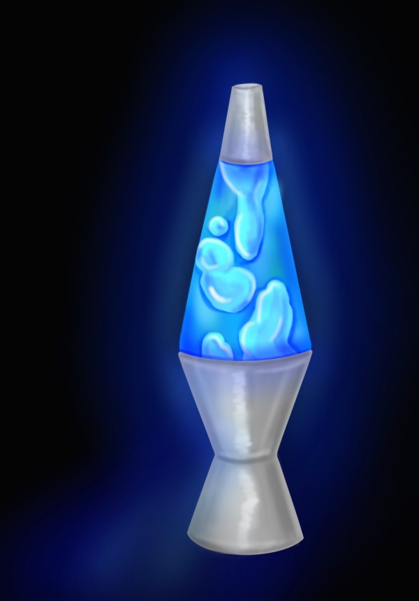 Lava Lamp Blue by Montana Watts