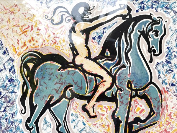 Le cavalier (Victory of primitive man) by Salvador Dalí