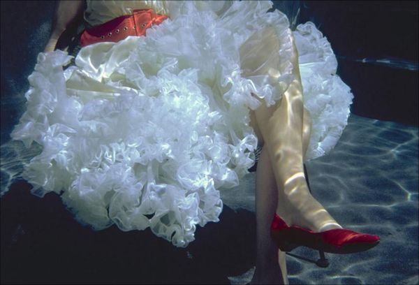 Red Shoes (Urban Pools Series) by Kenda North (American, born 1951)