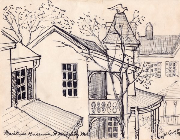 Maritime Museum, St. Michaels, Maryland by Liz Whitney Quisgard (1929-2024)