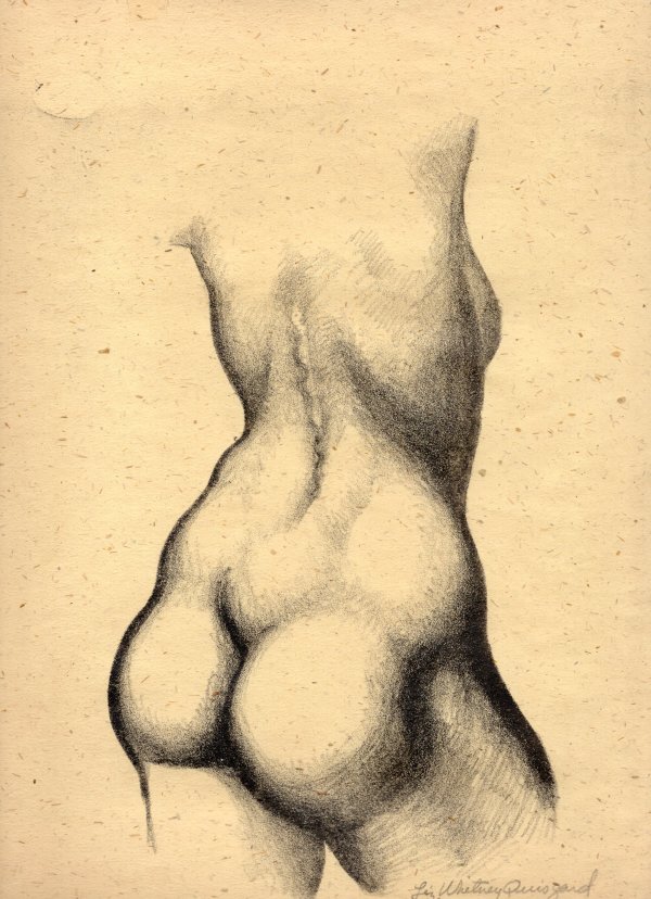 Lithograph #8 (Figure Study) by Liz Whitney Quisgard (1929-2024)