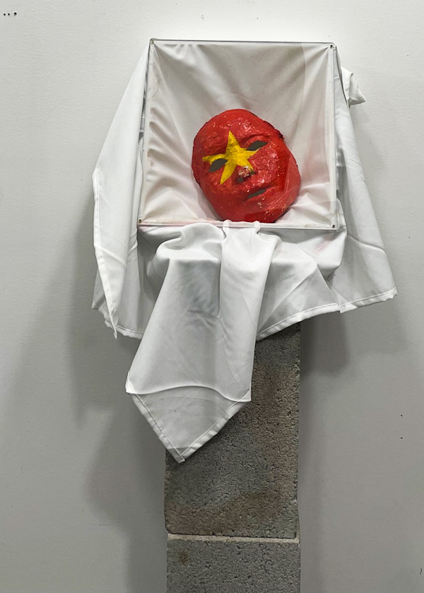 Vietnam Flag Mask Box by Rumi Tsuda Estate