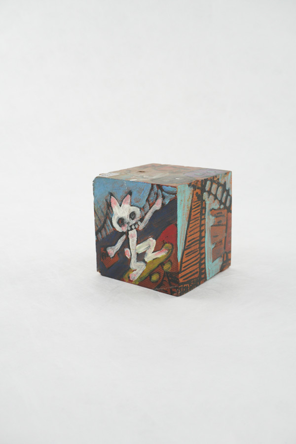 Hand Painted Wood Block by Rumiko "Rumi"  Tsuda Estate, Image 4.