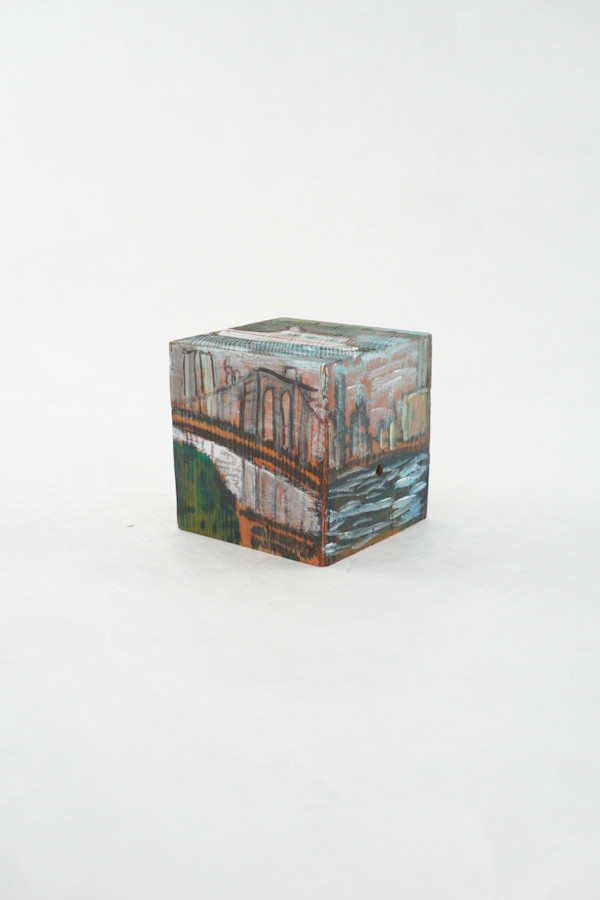 Hand Painted Wood Block by Rumiko "Rumi"  Tsuda Estate, Image 3.