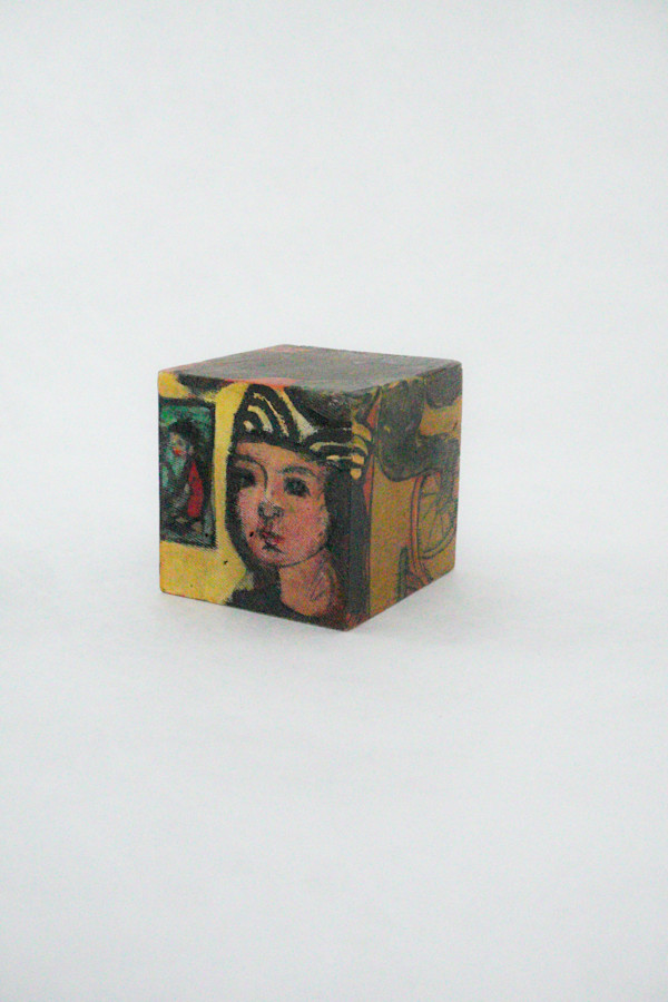 Hand Painted Wood Block by Rumiko "Rumi"  Tsuda Estate, Image 5.