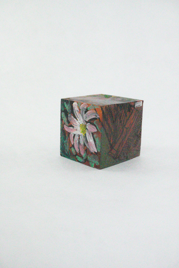 Hand Painted Wood Block by Rumiko "Rumi"  Tsuda Estate, Image 3.