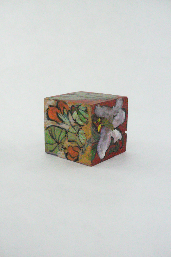 Hand Painted Wood Block by Rumiko "Rumi"  Tsuda Estate, Image 4.