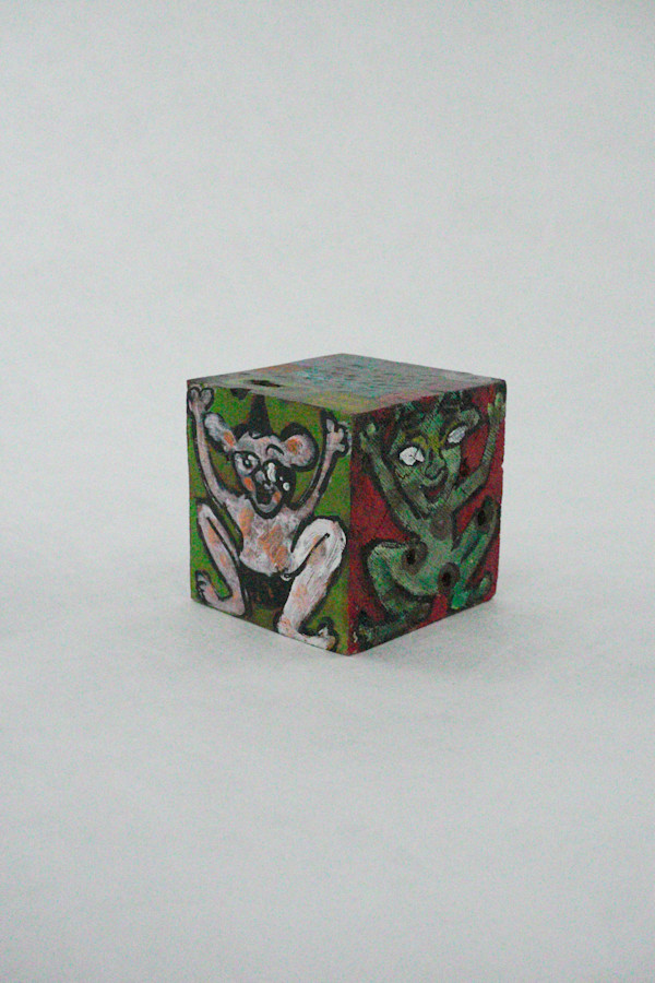 Hand Painted Wood Block by Rumiko "Rumi"  Tsuda Estate, Image 4.