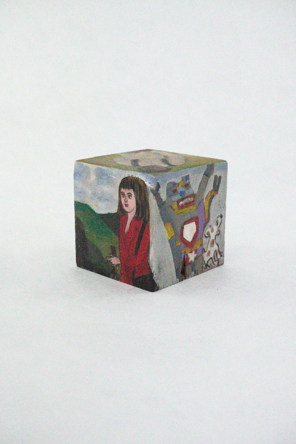 Hand Painted Wood Block by Rumiko "Rumi"  Tsuda Estate, Image 3.