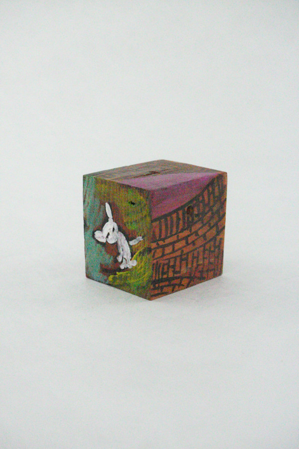 Hand Painted Wood Block by Rumiko "Rumi"  Tsuda Estate, Image 3.