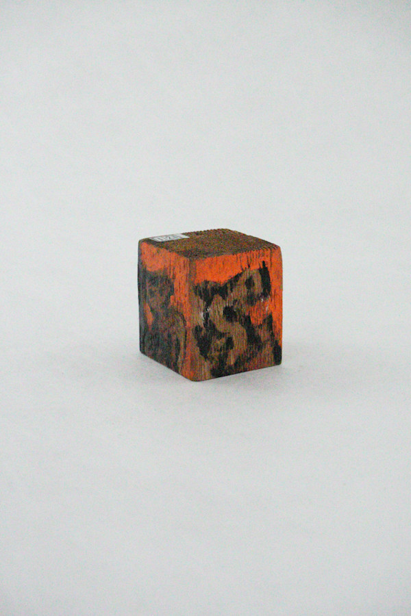 Hand Painted Wood Block by Rumiko "Rumi"  Tsuda Estate, Image 4.