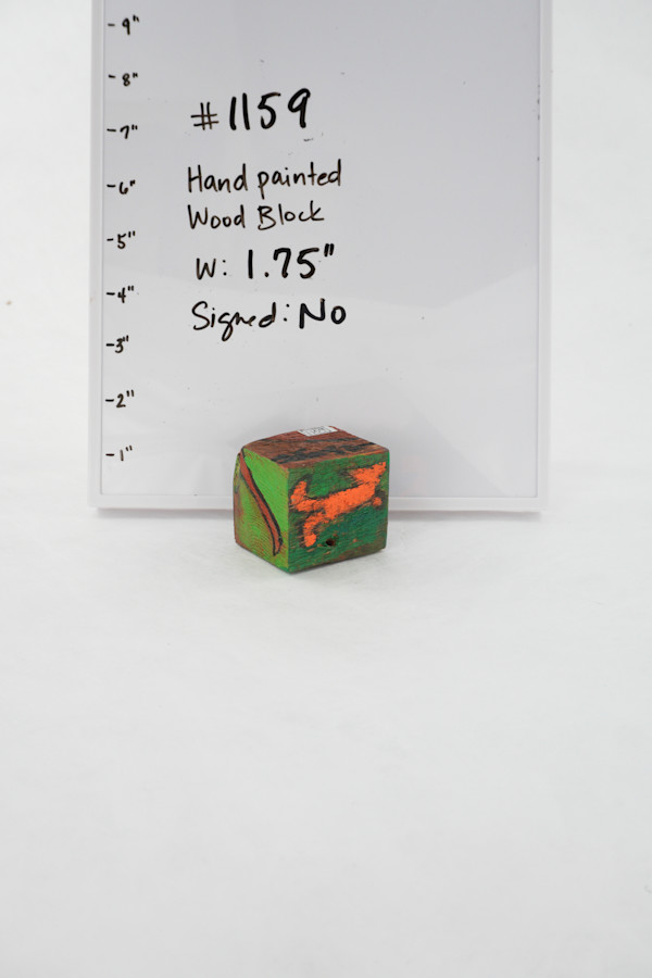 Hand Painted Wood Block by Rumiko "Rumi"  Tsuda Estate