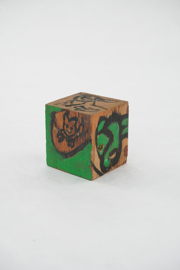 Hand Painted Wood Block by Rumiko "Rumi"  Tsuda Estate