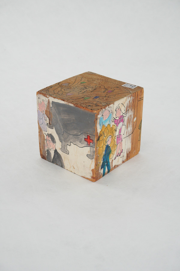 Hand Painted Wood Block by Rumiko "Rumi"  Tsuda Estate