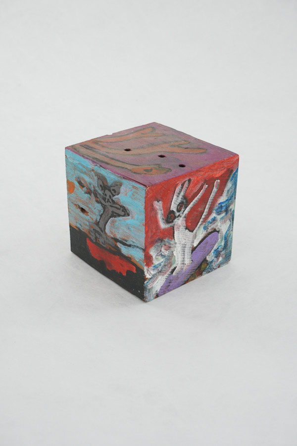 Hand Painted Wood Block by Rumiko "Rumi"  Tsuda Estate