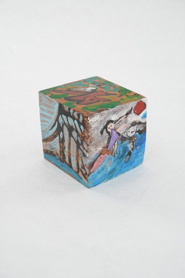 Hand Painted Wood Block by Rumiko "Rumi"  Tsuda Estate