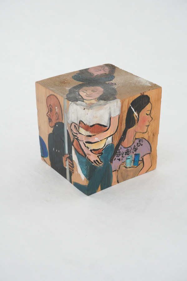 Hand Painted Wood Block by Rumiko "Rumi"  Tsuda Estate