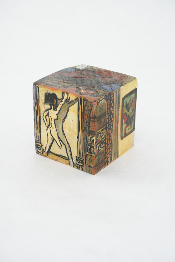 Hand Painted Wood Block by Rumiko "Rumi"  Tsuda Estate