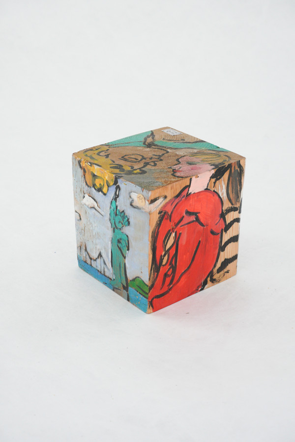 Hand Painted Wood Block by Rumiko "Rumi"  Tsuda Estate