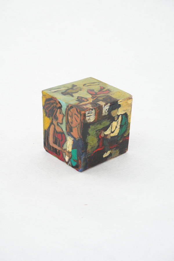 Hand Painted Wood Block by Rumiko "Rumi"  Tsuda Estate