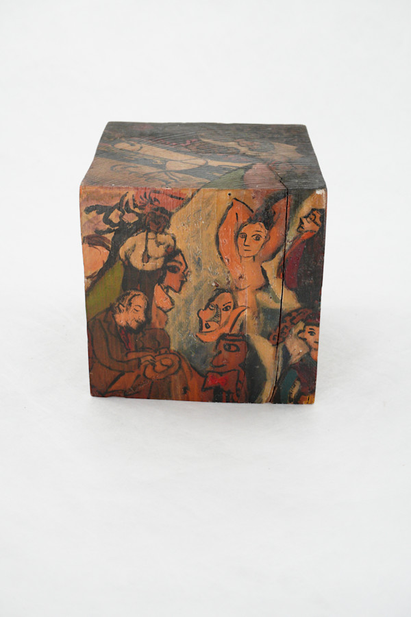Hand Painted Wood Block - "MOMA in New York, 1998" by Rumiko "Rumi"  Tsuda Estate