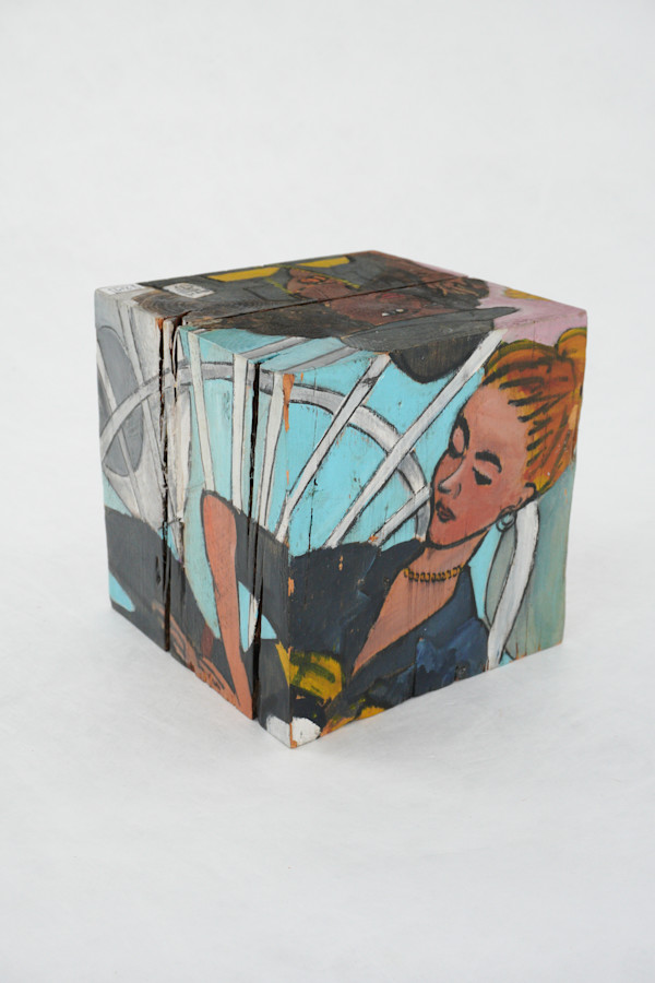 Hand Painted Wood Block by Rumiko "Rumi"  Tsuda Estate