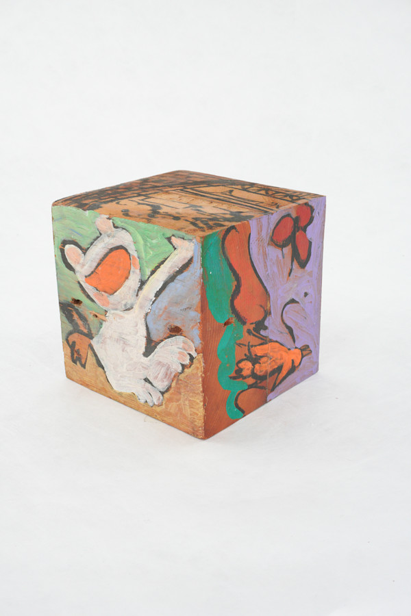 Hand Painted Wood Block by Rumiko "Rumi"  Tsuda Estate