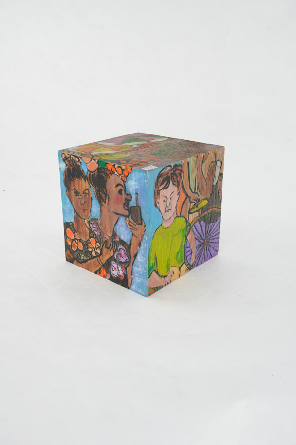 Hand Painted Wood Block by Rumiko "Rumi"  Tsuda Estate