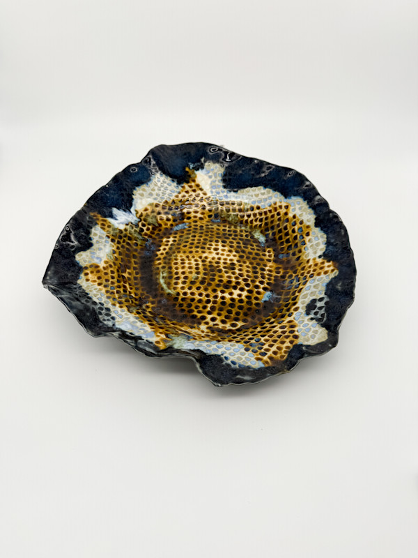 Sunset, Plate with Kamakurabori by Rumiko "Rumi"  Tsuda Estate