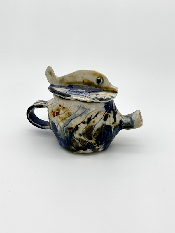 Teapot with Fish Lid by Rumiko "Rumi"  Tsuda Estate