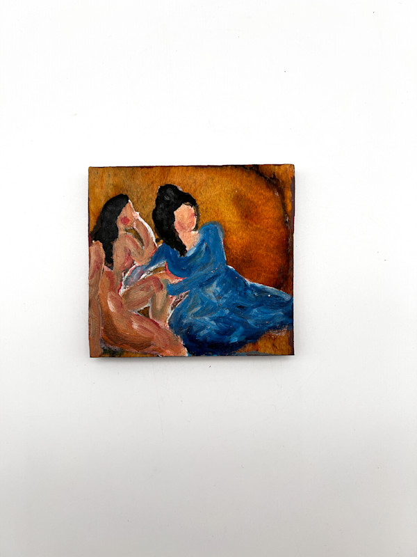 Painted Wood Block by Rumiko "Rumi"  Tsuda Estate