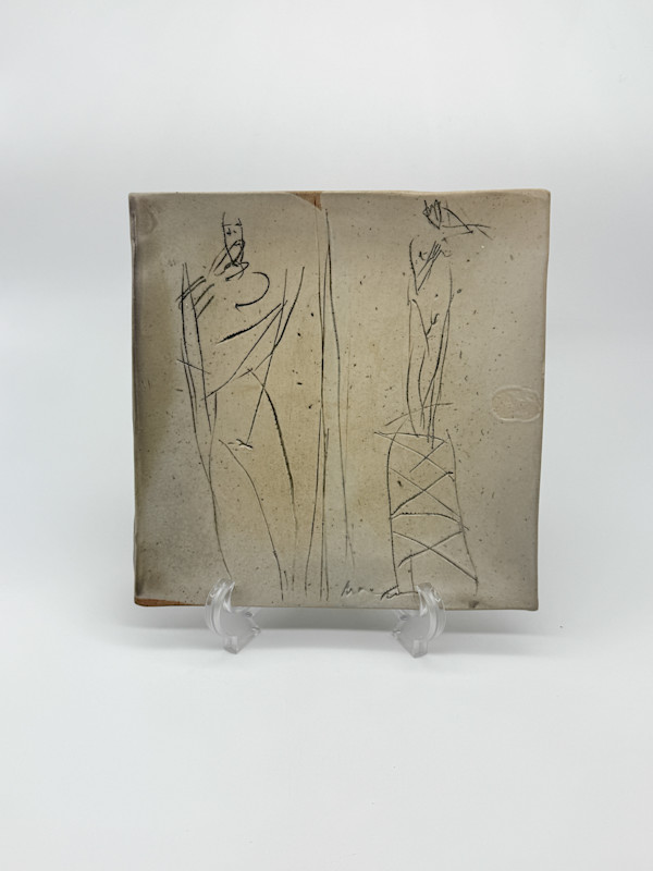 Decorative Plate - Figure Drawing by Rumiko "Rumi"  Tsuda Estate