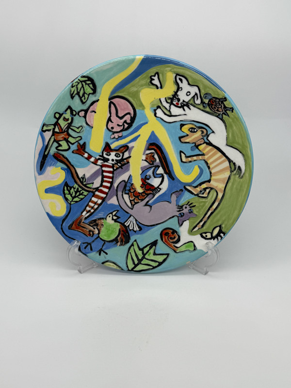 Cat & Dog Themed Plates by Rumiko "Rumi"  Tsuda Estate