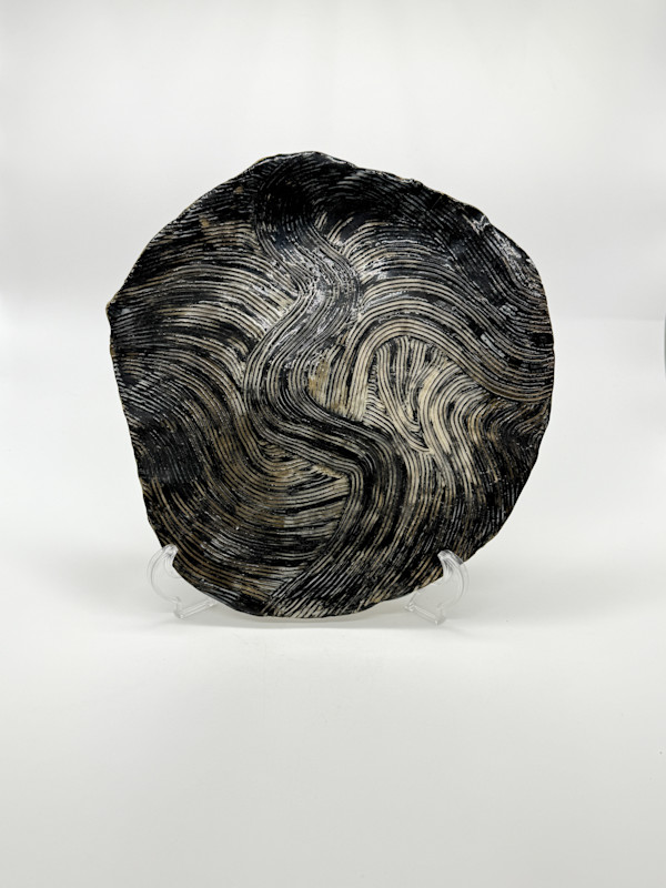 Plate - Blue Wave by Rumiko "Rumi"  Tsuda Estate