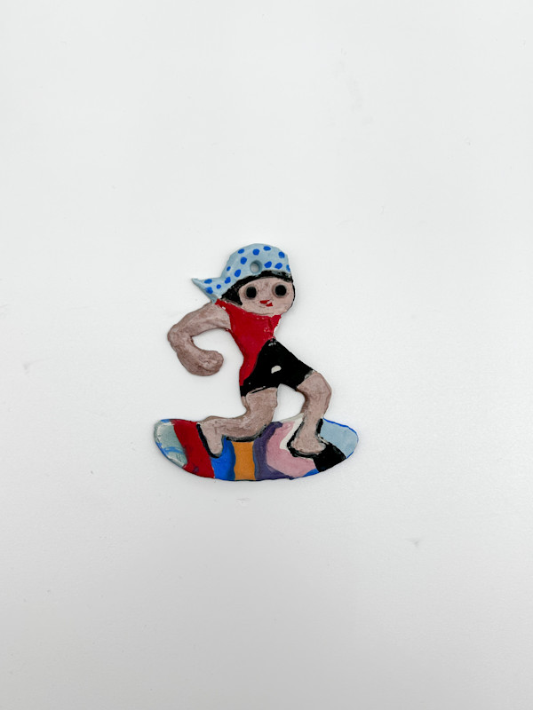 Ceramic Surfer by Rumiko "Rumi"  Tsuda Estate