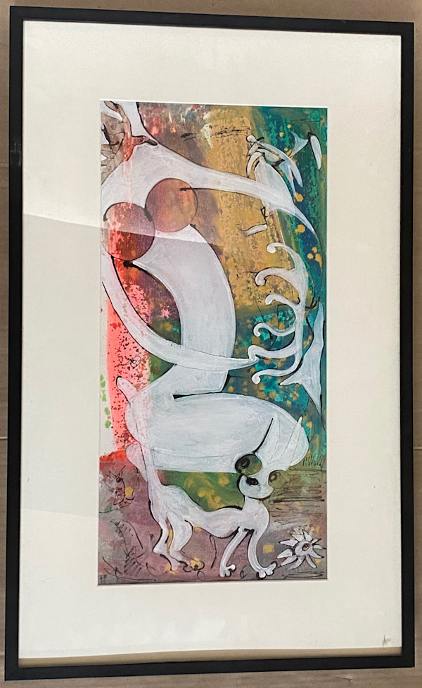 Woman Follopian, Cat, Flower by Rumi Tsuda