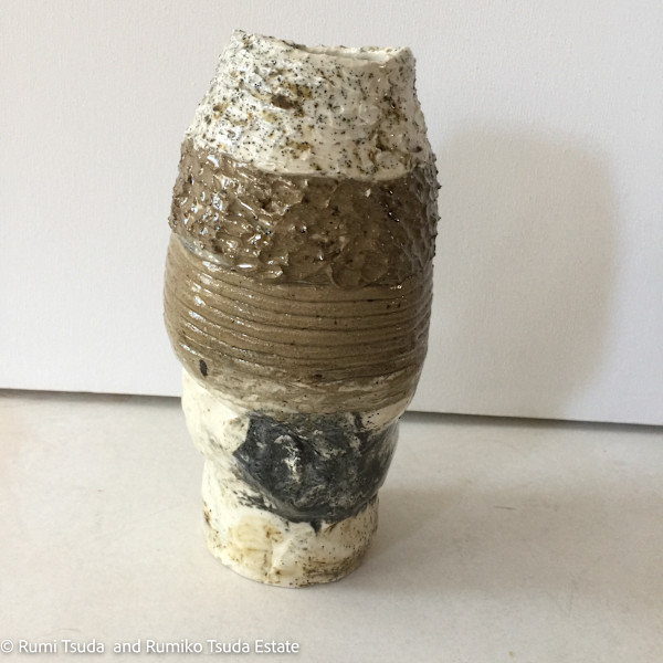 Dansou, Mixed Clay Vase by Rumi Tsuda