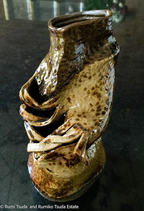 Turkish Amber, Vase, #17-32 by Rumi Tsuda