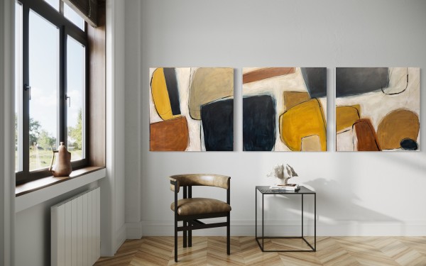 Ambition (triptych) by Cheri Carandanis