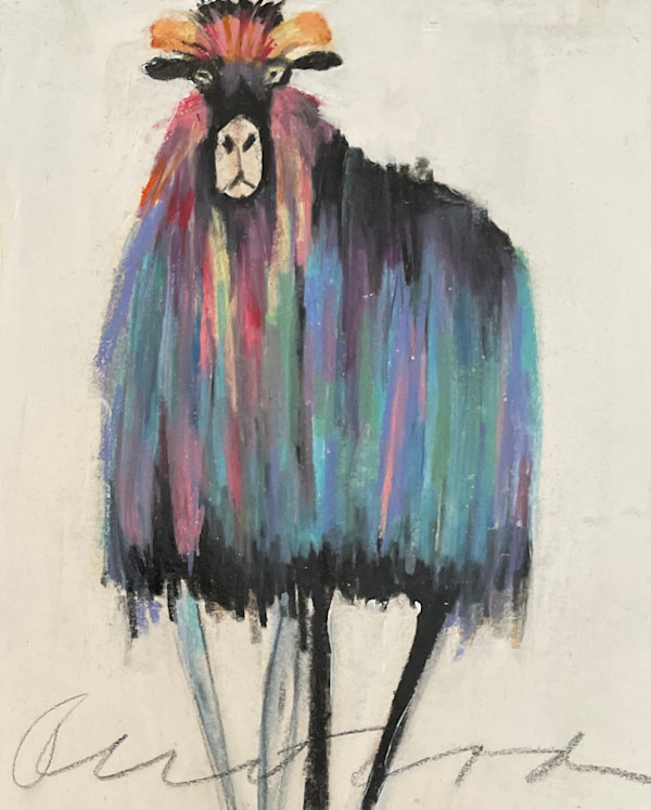 Colorful sheep by Jeanne Goodman