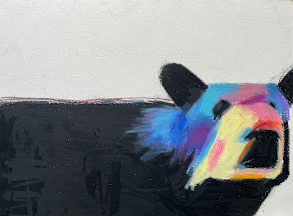 Colorful Bear Looking Right by Jeanne Goodman, Image 1.